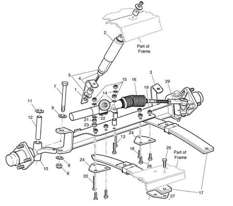 golf cart king steering box ez gas & electric 1994-2000|ezgo golf cart steering stabilizer.